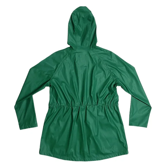 32 Degrees Womens Waterproof Rain Anorak Hooded Jacket Hunter Green Large NWT - Picture 5 of 8
